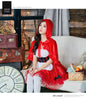 Lingeriecats Halloween Sexy Classical Deluxe Little Red Riding Hood 3 Piece Costume