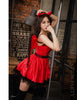 Lingeriecats Halloween Sexy Cute Hot Red Devil Demon 4-Pieces Costume For Girl - with Wings