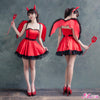 Lingeriecats Halloween Sexy Cute Hot Red Devil Demon 4-Pieces Costume For Girl - with Wings