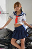 LINGERIECATS Japaness AV style  School Girl Uniform Cosplay Costume Set  (Free Sport Pant Gift)