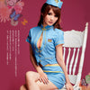 Lingeriecats Sexy Sky-Blue stylish air-hostess outfit cosplay costume set.