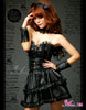 Lingeriecats Sexy Midnight Diva Classic Black Artificial Leather Party Dress