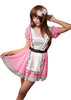 LINGERIECATS Pinky Alice 2pcs Maid Outfit Cosplay Costume Set  (Free Sport Pant Gift)