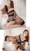 Lingeriecats Sexy Glamorous Leopard Japanese Kimono Outfit Cosplay Costume Set