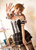 Lingeriecast Sexy Black Maid Costume 9 Pcs