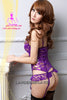 Flirtatious Purple Corset Set