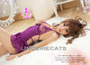 Hot Halter-Neck Rayon Chemise Purple