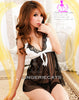 Coquettish Sheer Halter-Neck Chemise Set