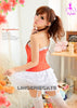 Red Hot 5 Pcs Babydoll Set with Stocking