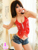 Hot Red Beads Top