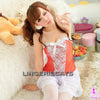 Red Hot 5 Pcs Babydoll Set with Stocking