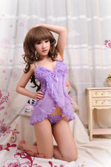 Hot Sexy Open Front Purple Babydoll Lingerie