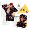 Charming Dots Coral Fleece Hooded Robe