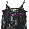 Flirty Black Lace Babydoll Lingerie G-String