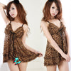 Hot Leopard Babydoll Lingerie Dress